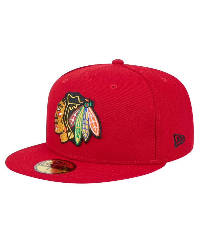 Men's Red Chicago Blackhawks Core 59FIFTY Fitted Hat