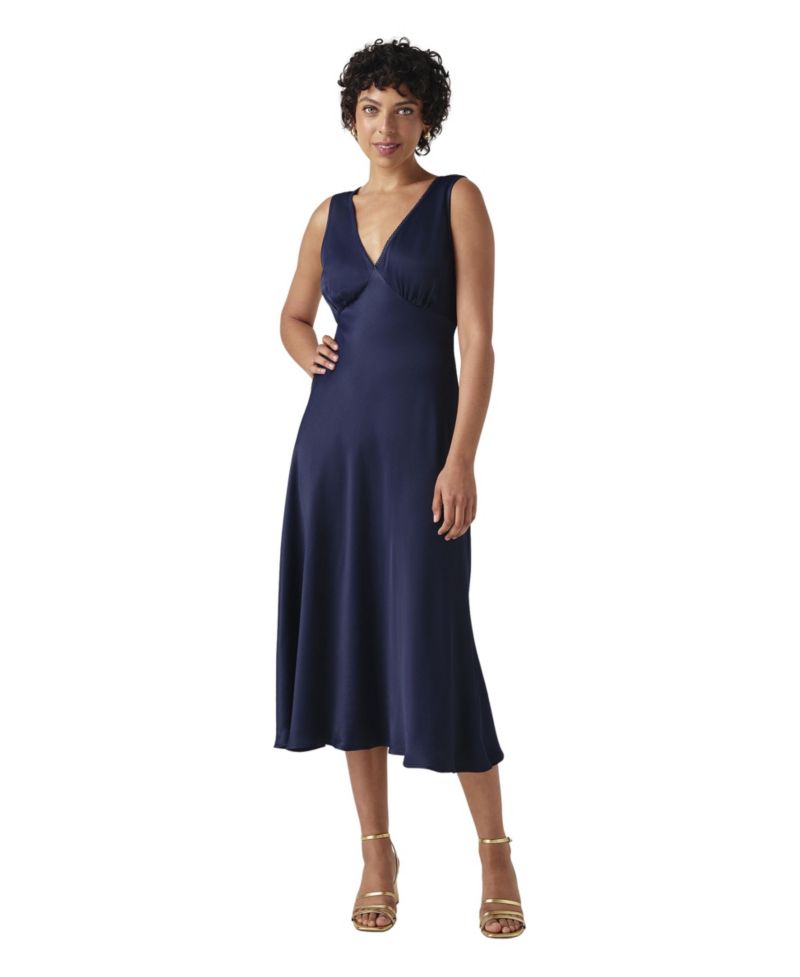 Women's Alessia V-Neck Empire-Waist Midi Dress