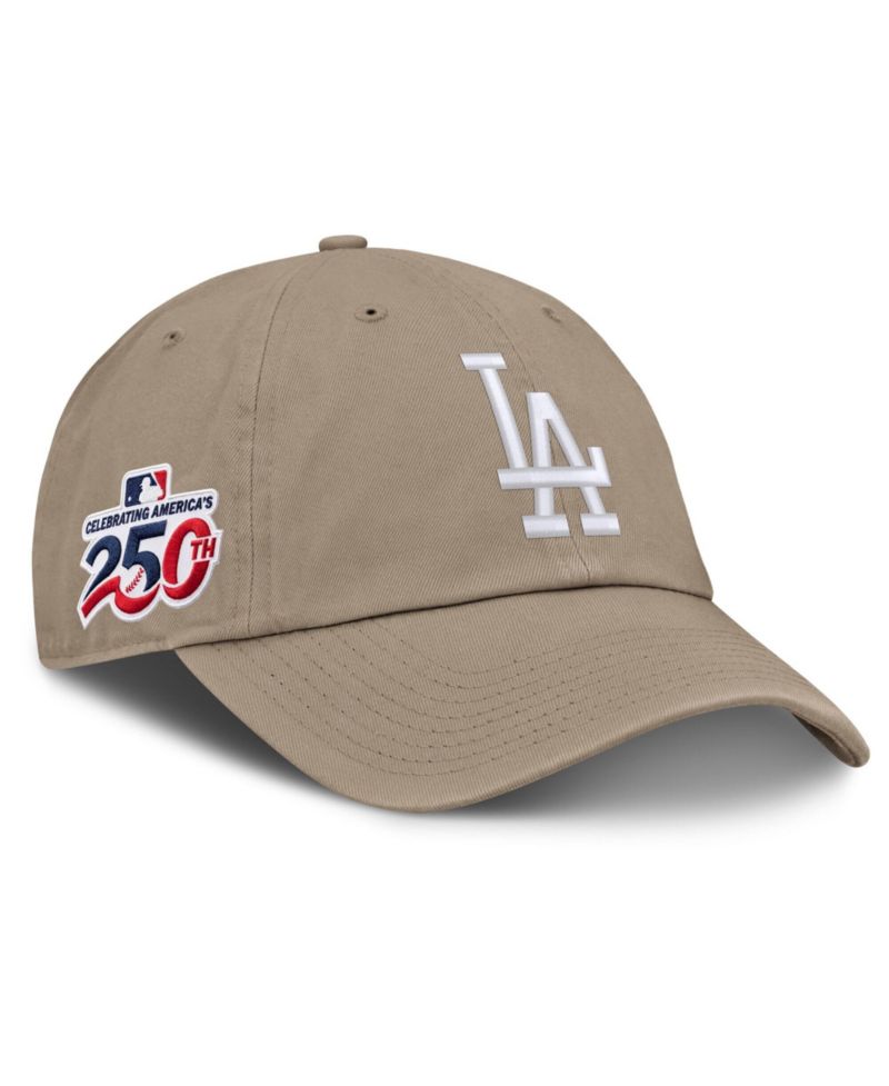 Men's Khaki Los Angeles Dodgers Celebrating America's 250th Club Adjustable Hat
