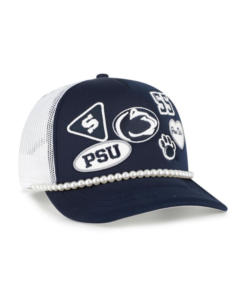 Men's '47 Navy/White Penn State Nittany Lions Rally On Hitch Adjustable Hat