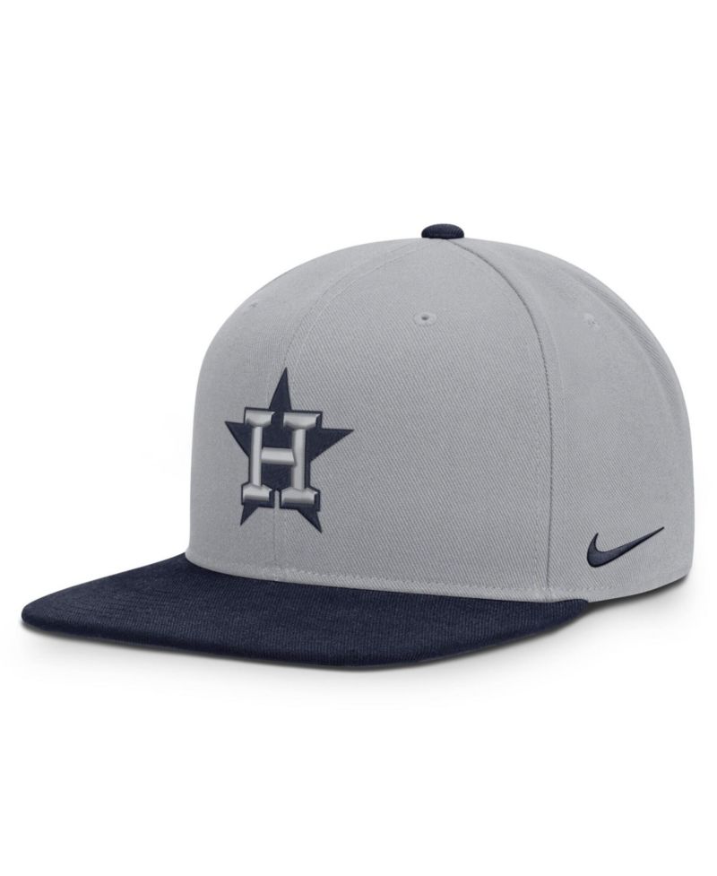 Men's Gray/Navy Houston Astros Primetime Pro Dri-FIT Snapback Hat