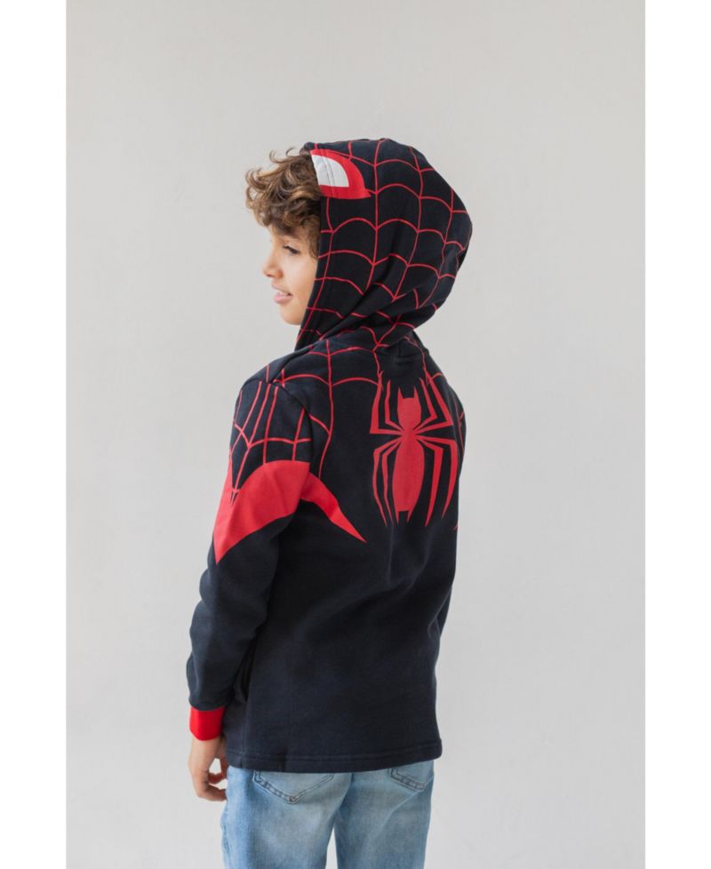 Toddler Boys Spider-Man Spider-Verse Venom Zip Up Hoodie to