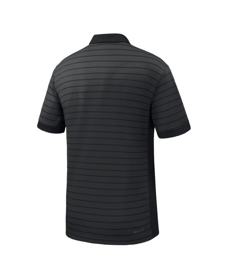 Men's Black Colorado Buffaloes 2025 Early Season Coaches Sideline Victory Stripe Performance Polo Shirt