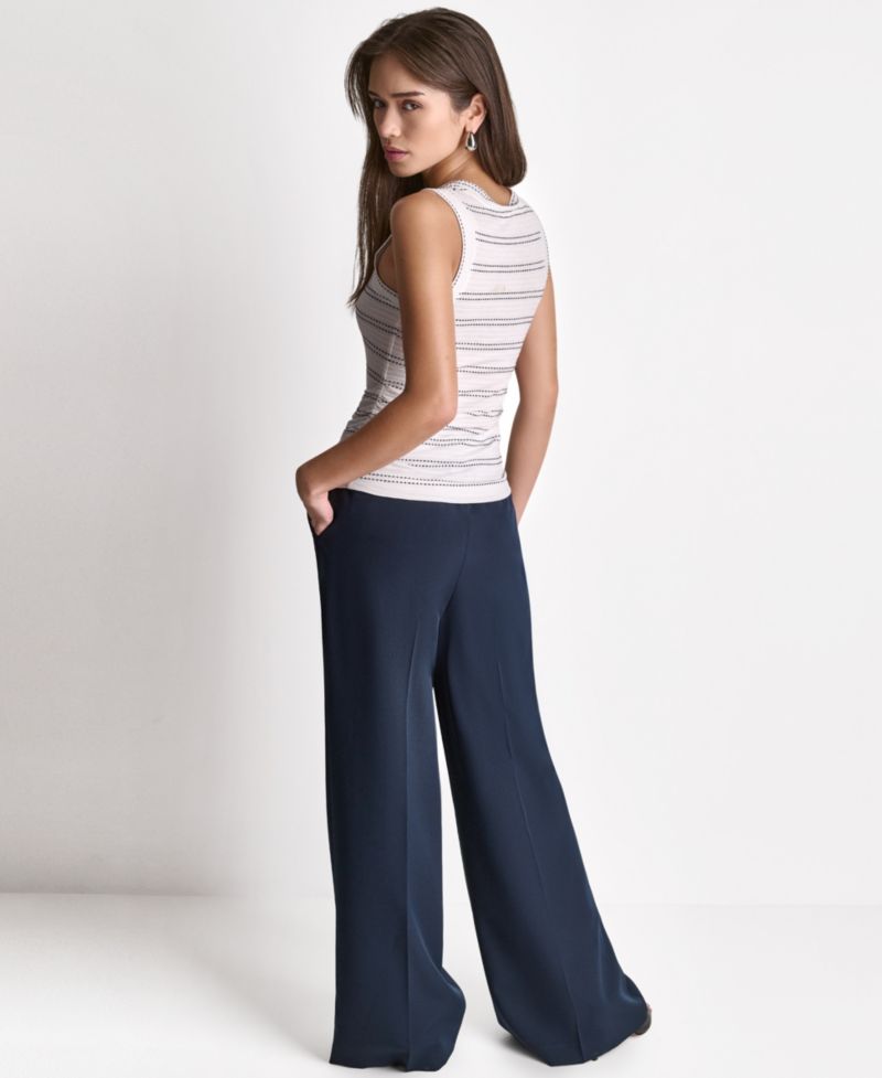 Women's Crewneck Sleeveless Knit Top
