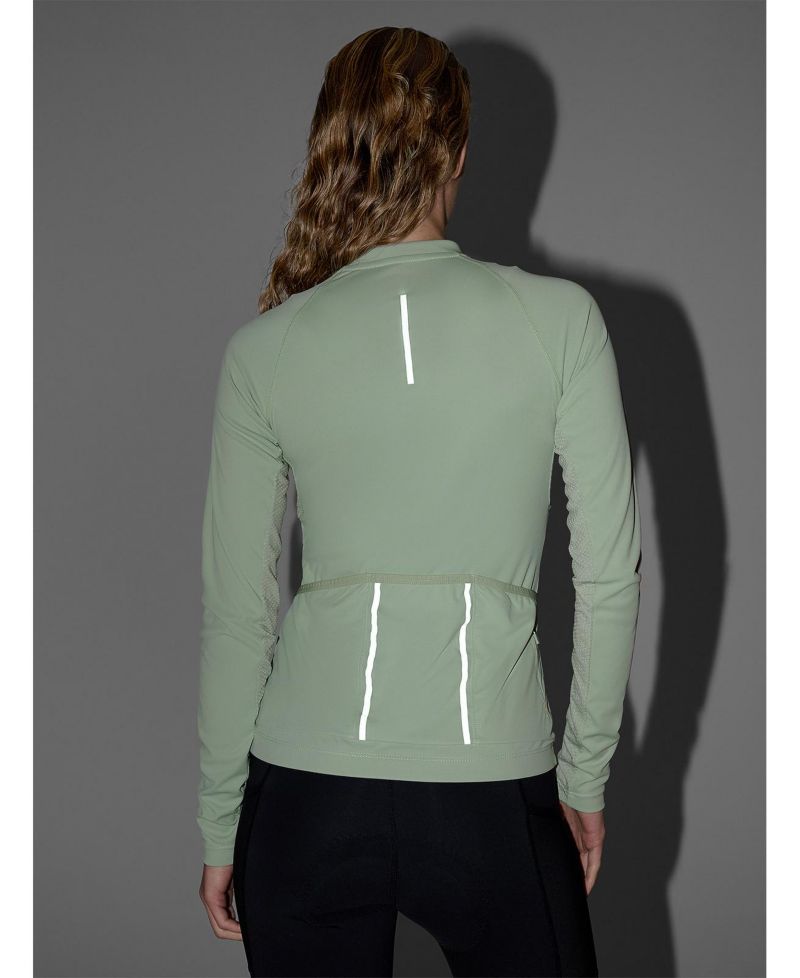 Women's Full-Zip Cycling Jersey with Reflective Details