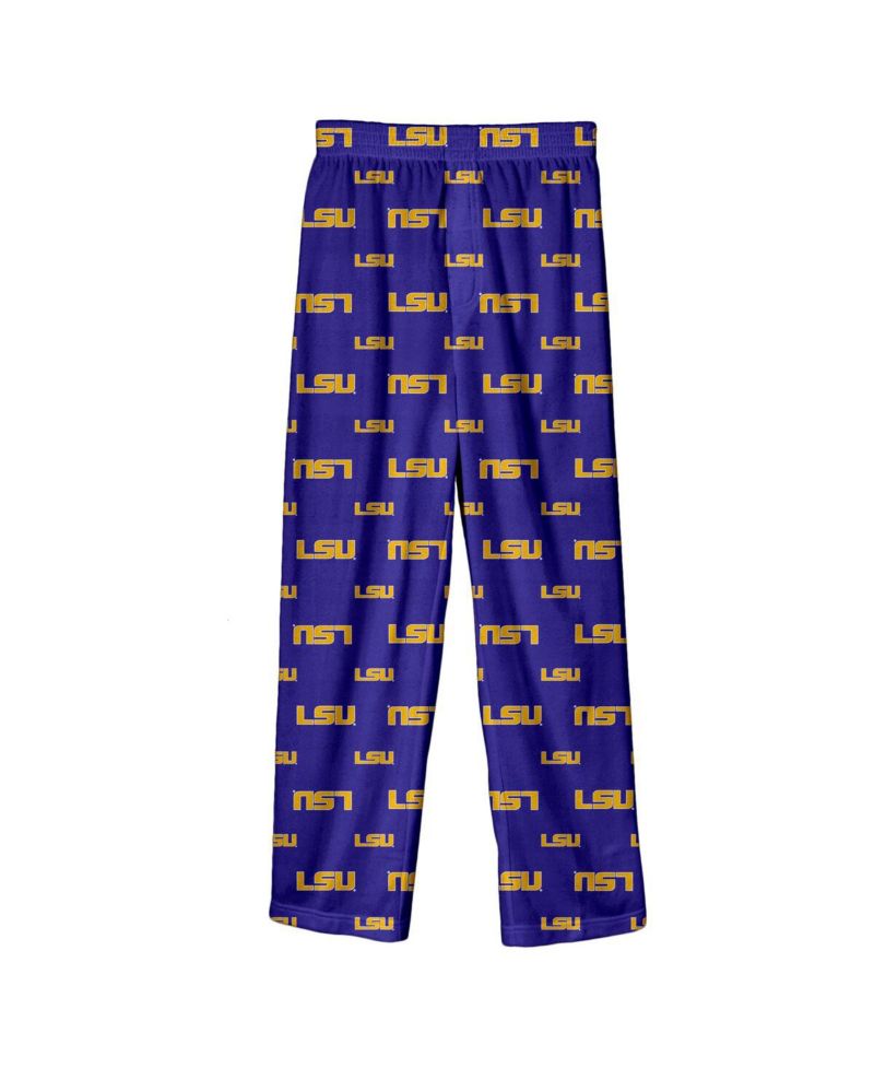 Big Boys and Girls Purple LSU Tigers Team Pants