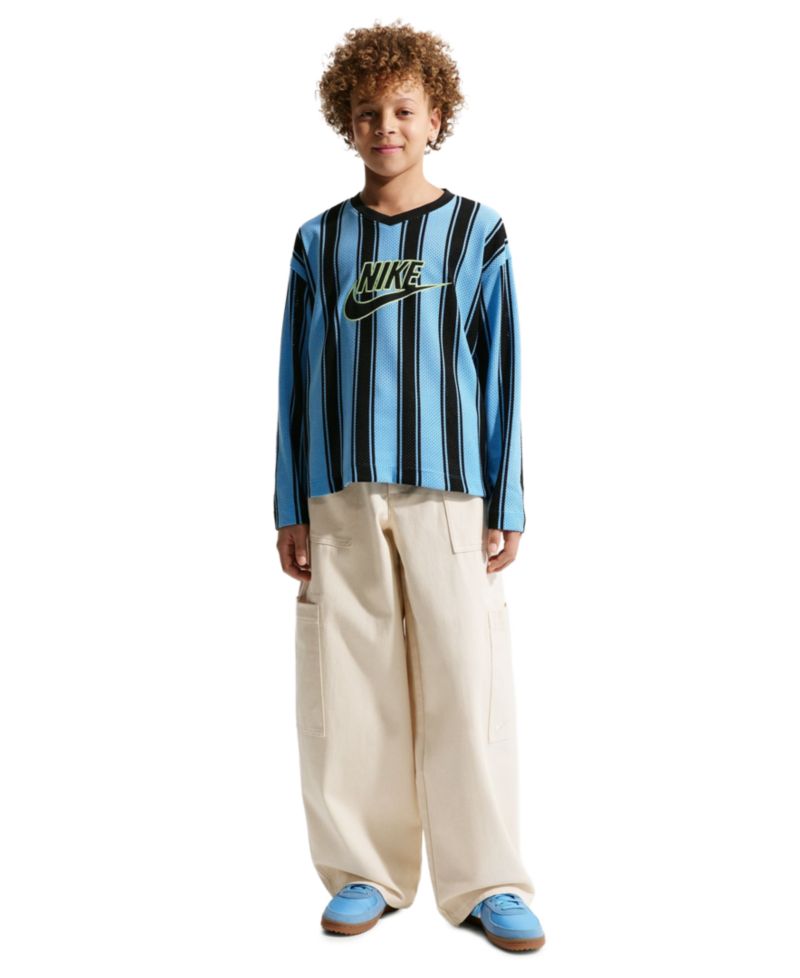 Boys' 8-20 Striped Long-Sleeve Jersey Top