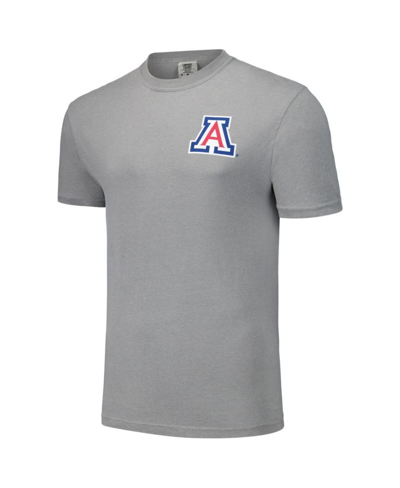 Men's and Women's Gray Arizona Wildcats Hyper Local Cactus Sketch Scene T-Shirt