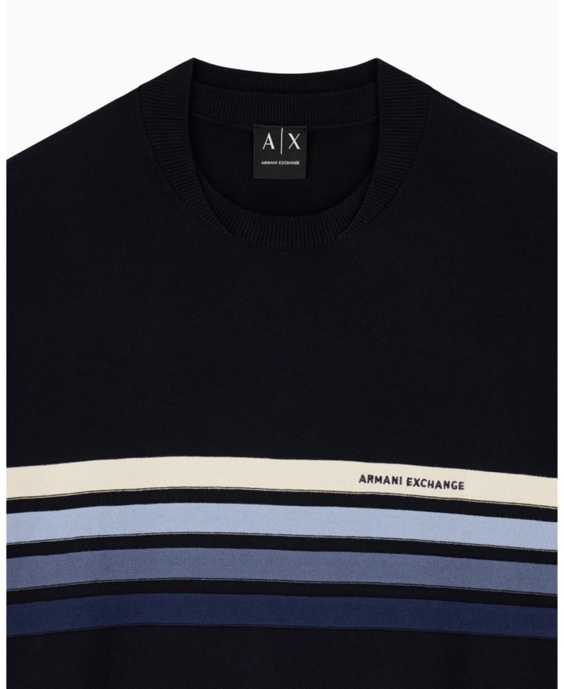 Men's 4 Stripes Cotton Sweater