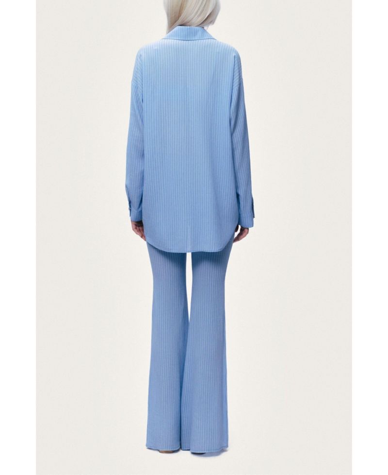Women's High-Waist Flare Trousers