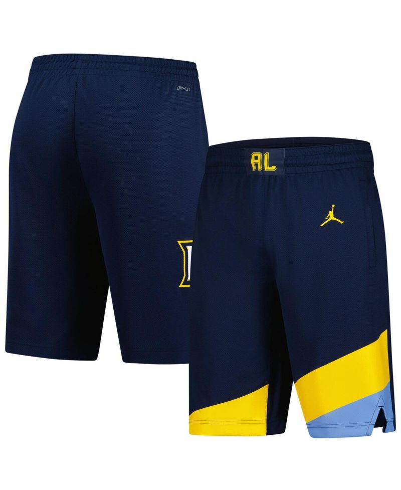 Men's Navy Marquette Golden Eagles Replica Basketball Shorts