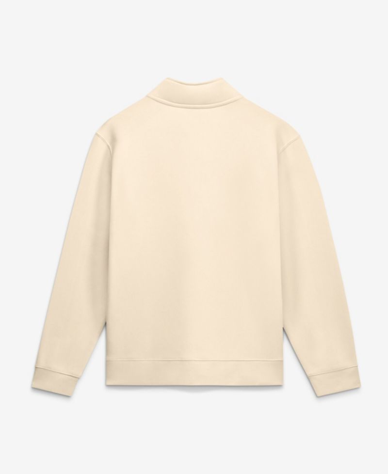 Men's Cream Duke Blue Devils Primetime Club Fleece Half-Zip Pullover Sweatshirt