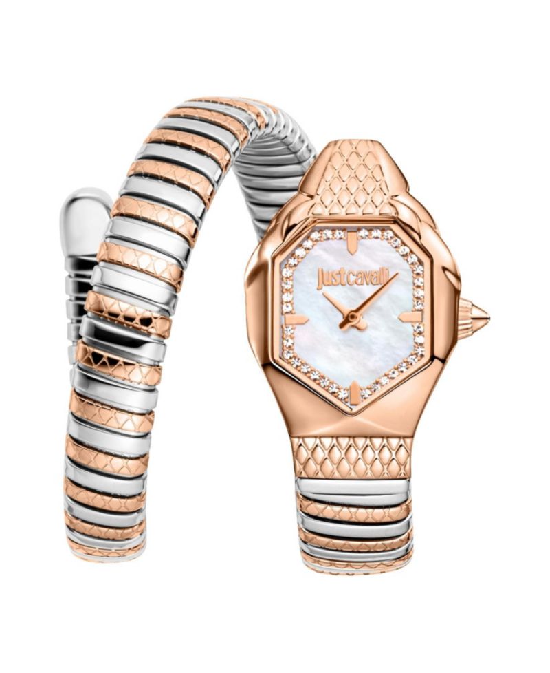 Women's Aria Quartz Two Tone Stainless Steel Bracelet Watch