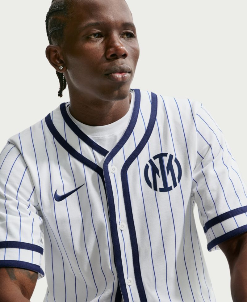 Men's White Inter Milan Club Baseball Jersey