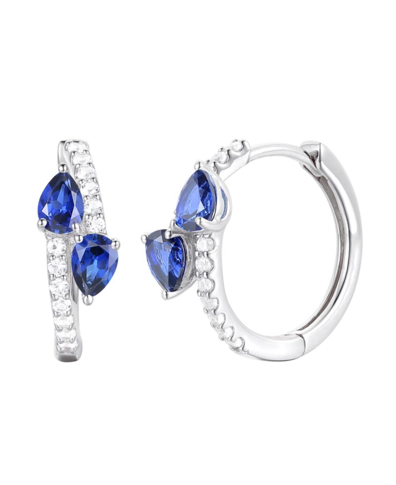 Multi Gemstone Earrings in 14k Gold Over Sterling Silver (Also in Sterling Silver)