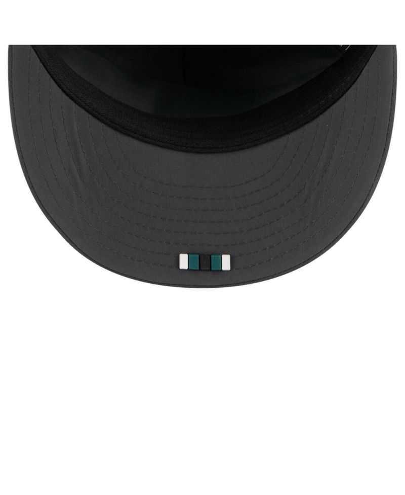 Men's Charcoal Philadelphia Eagles 2025 Sideline Cold Weather Retro Crown 59FIFTY Fitted Hat