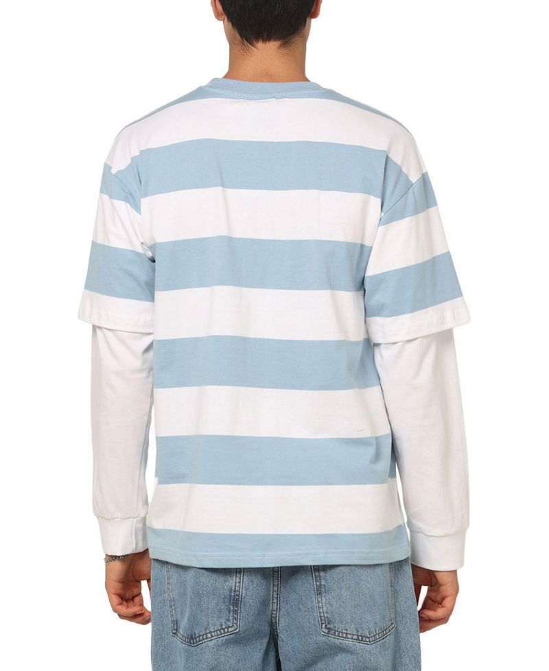 Men's Club Stripe Long Sleeve T-Shirt