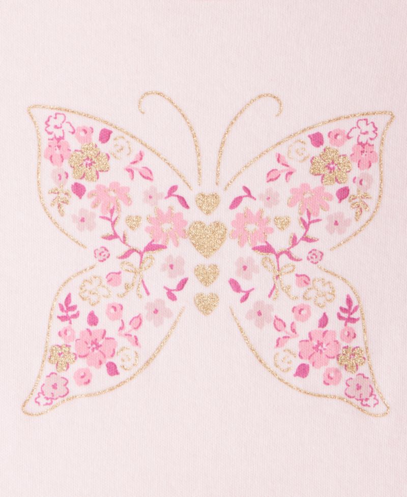 Baby Girls' 3M-24M Mix & Match Short-Sleeve Butterfly Peplum T-Shirt