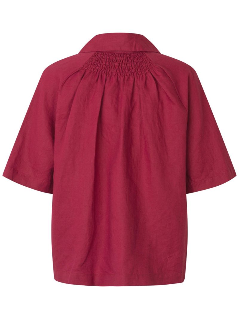 Women's Mairyssa Smock Back Linen Shirt