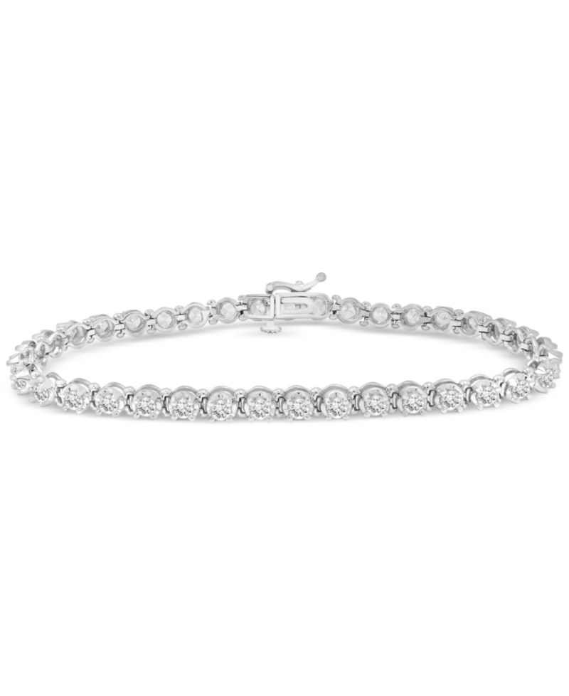 Diamond Bracelet Collection (2-3/4 ct. t.w. - 3-3/4 ct. t.w.) in 14k White or Yellow Gold, 6-1/2" to 9"