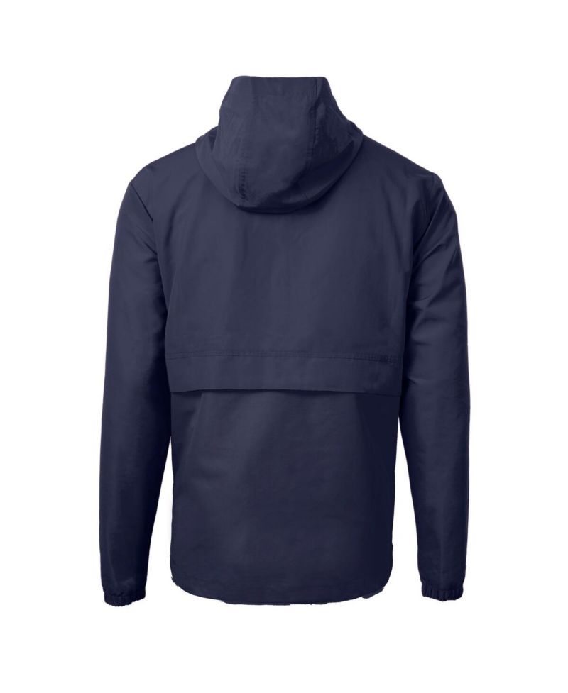 Men's Navy Los Angeles Dodgers Charter Anorak Half-Zip Hoodie Jacket