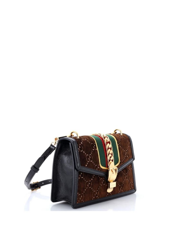 Small Sylvie Shoulder Bag GG Velvet