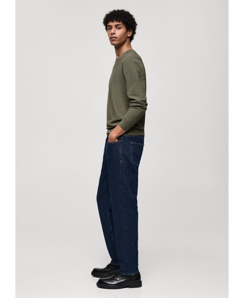 Men's Fine-Knit Cotton Sweater