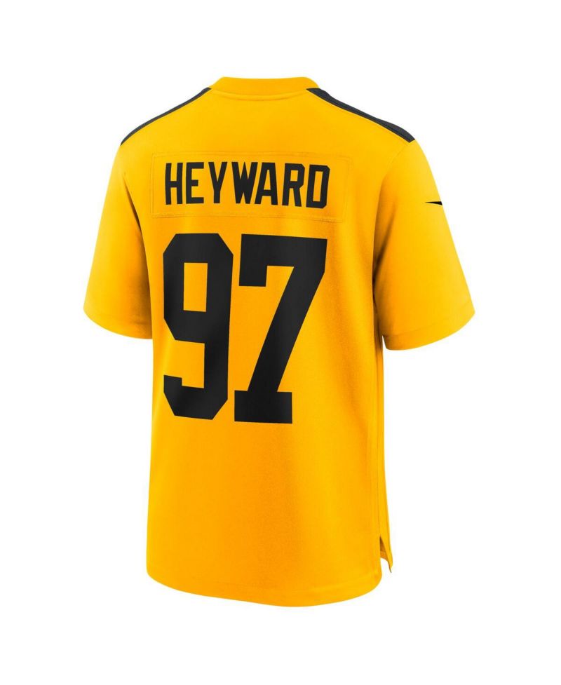 Men's Cameron Heyward Gold Pittsburgh Steelers Alternate 1933 Throwback Game Jersey