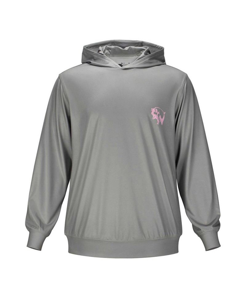 Men's and Women's Gray Pink Floyd Pigs Pullover Hoodie