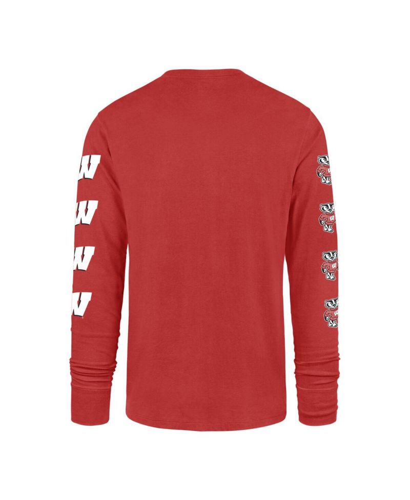 Men's Red Wisconsin Badgers Go Big Long Sleeve T-Shirt