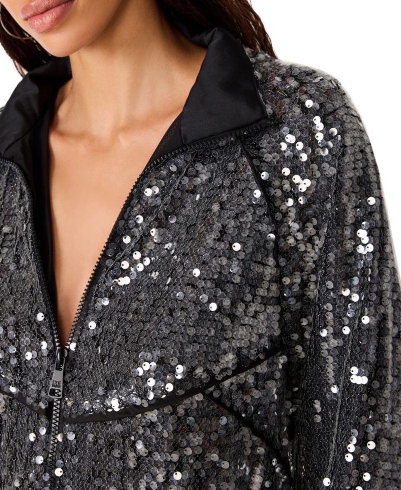 Women's Jacey Sequin Lightweight Bomber Jacket