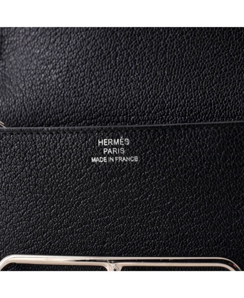 Pre-Owned Hermes Roulis Slim Wallet Chevre Mysore