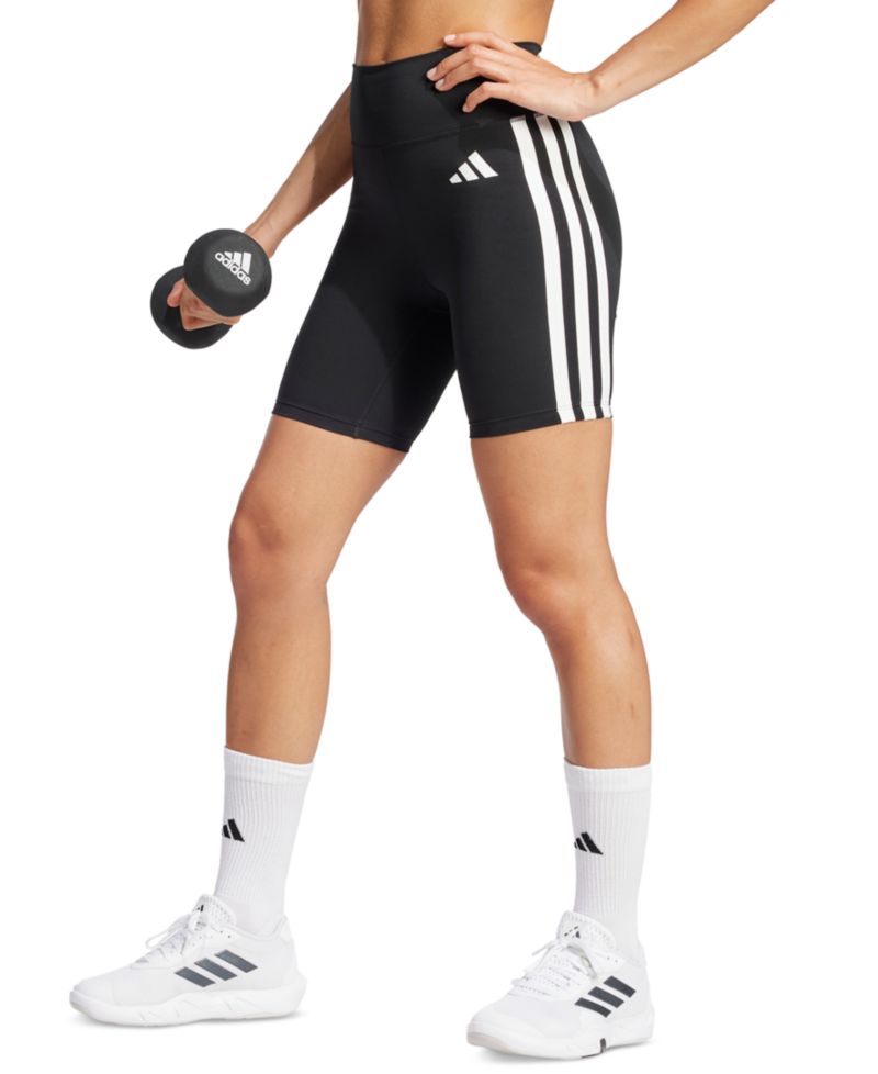 Women's The Optime Essentials 3-Stripe Short Leggings