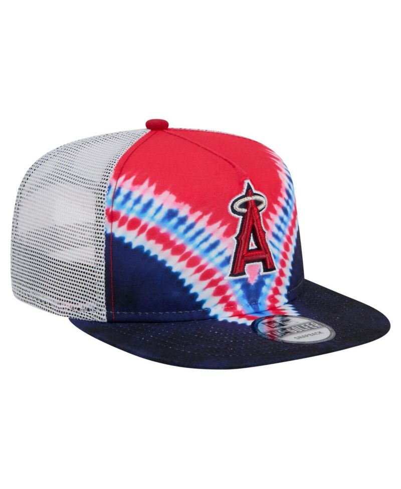 Men's Los Angeles Angels Tie-Dye Golfer Trucker Adjustable Hat