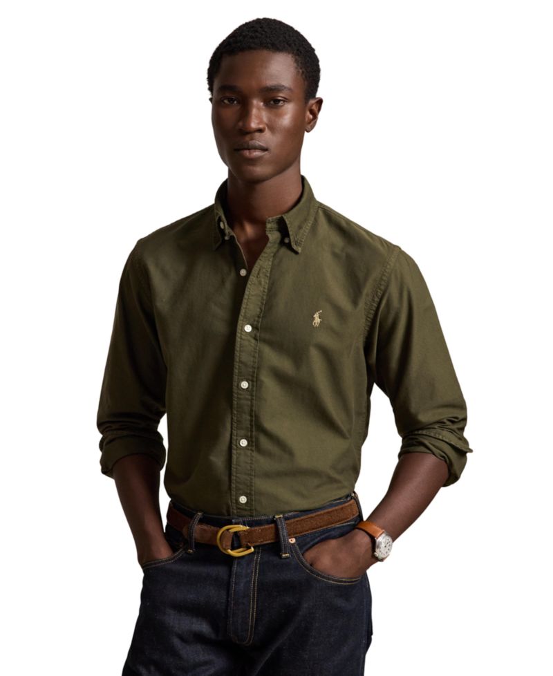 Men's Custom Fit Garment-Dyed Oxford Shirt