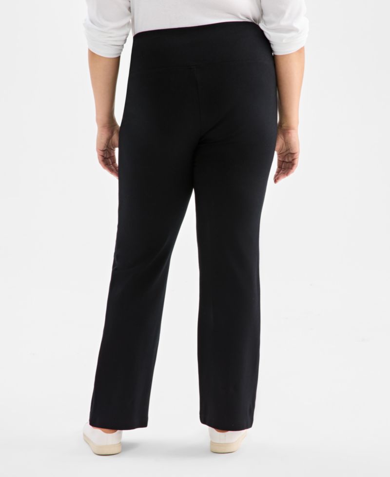 Plus Size High-Rise Bootcut Ponte Pants