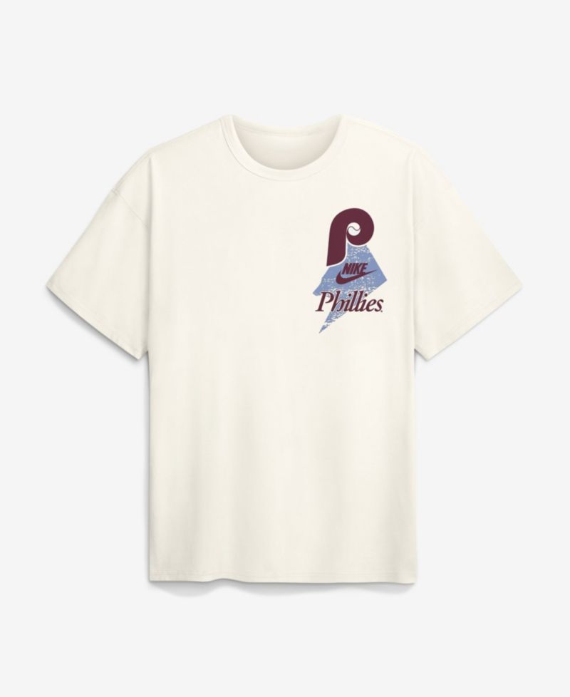 Men's Cream Philadelphia Phillies Max90 Arch Heavyweight T-Shirt