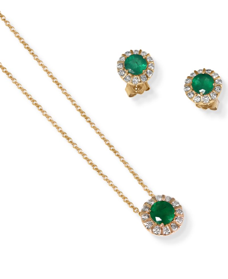 EFFY® Sapphire (3/4 ct. t.w) & Diamond (1/4 ct. t.w) 18" Pendant Necklace in 14K White Gold (Also Available in Emerald and Ruby)