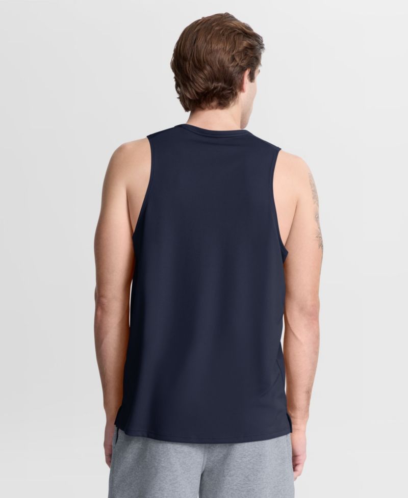 Men's Navy New England Patriots Kickoff Miler Dri-FIT Tank&iquest; Top