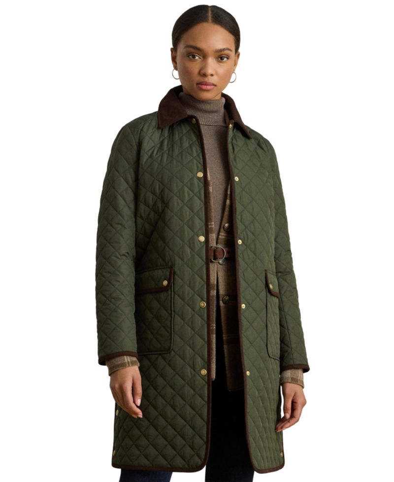 Women's Diamond-Quilted Coat, Created for Macy's