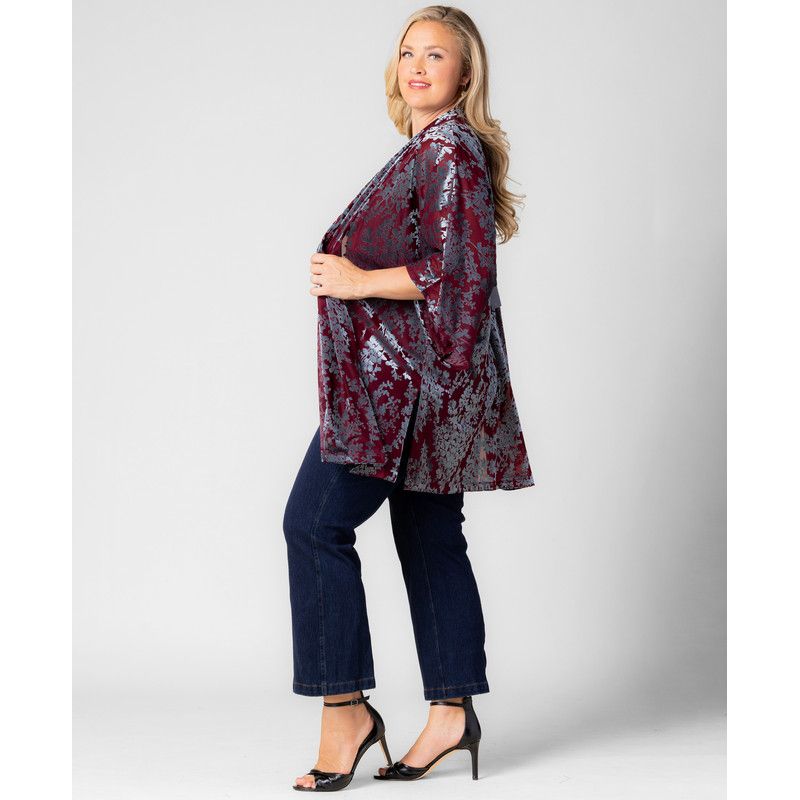 Plus Size Dahlia Velvet Duster Sweater
