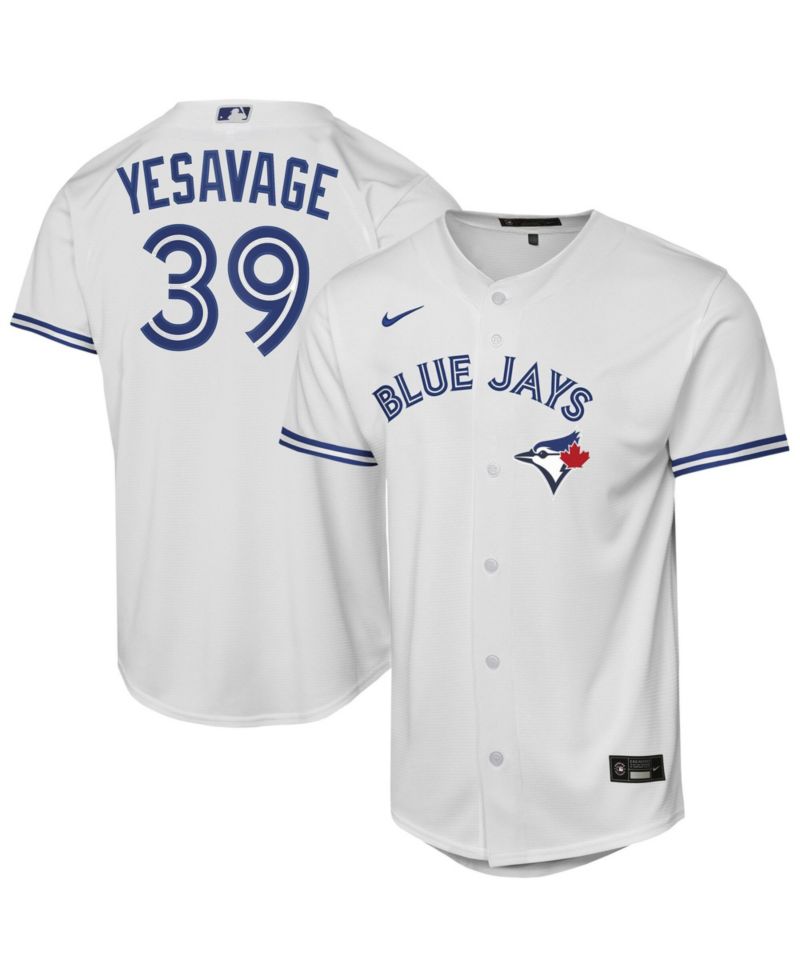 Big Boys and Girls Trey Yesavage White Toronto Blue Jays Home Baseline Jersey