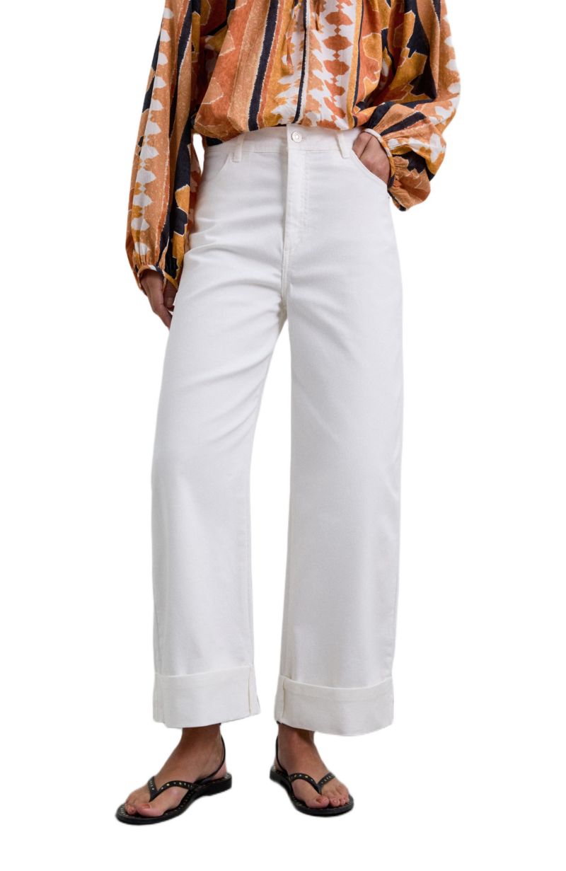 Women's Folded Denim Pant
