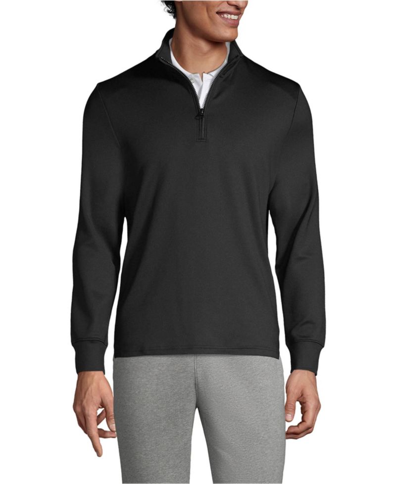 Men's School Uniform Quarter Zip Pullover T-Shirts