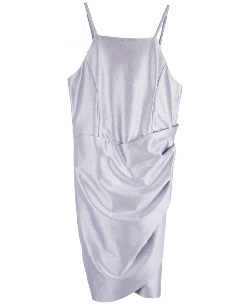 Girls' 7-16 Sleeveless Glitter Knit Dress