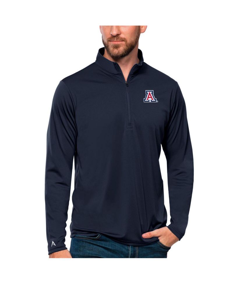 Men's Navy Arizona Wildcats Tribute Quarter-Zip Top