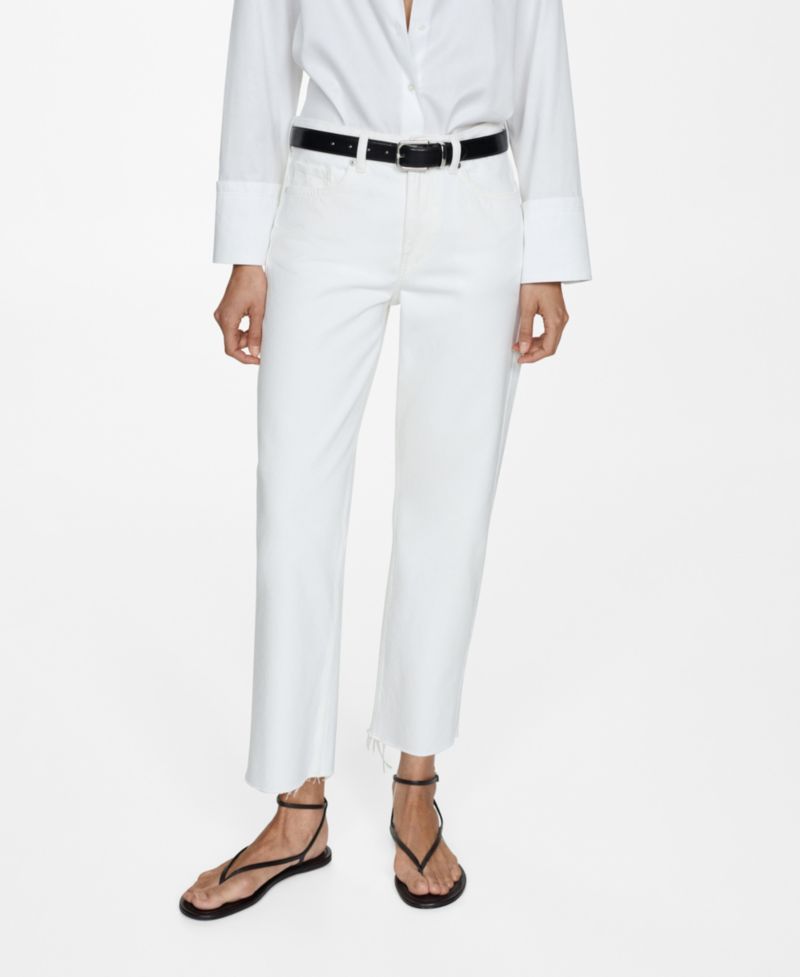 Women's Straight-Fit Cropped Jeans