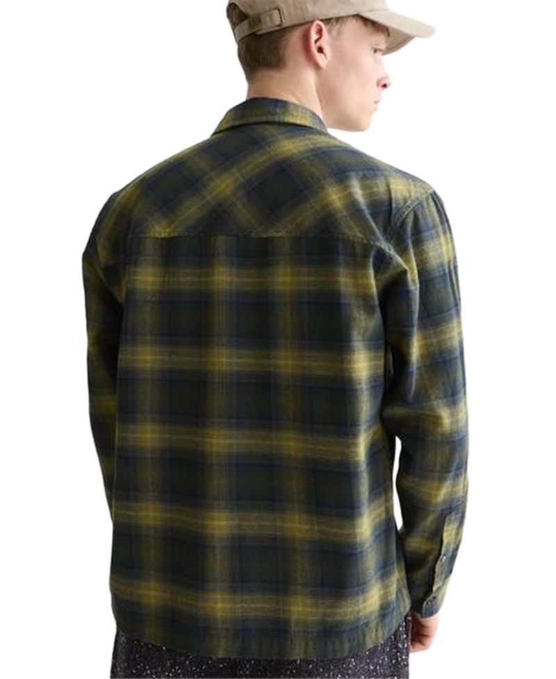 Men's Flannel Checked Regular-Fit Shirt