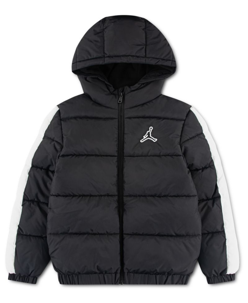 Boys' 8-20 Color-Block Long-Sleeve Puffer Jacket