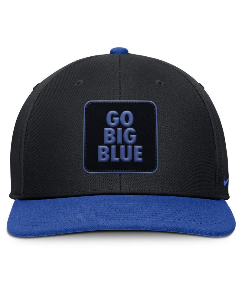 Men's Black/Royal Kentucky Wildcats 2025 Sideline Campus Pro Local Snapback Hat